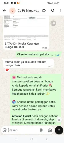 Testimonial Papan Bunga kutamanah