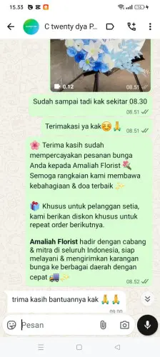 Testimonial Standing Flower kutamanah