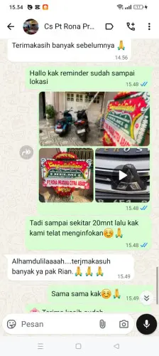 Testimonial Papan Bunga kutamanah